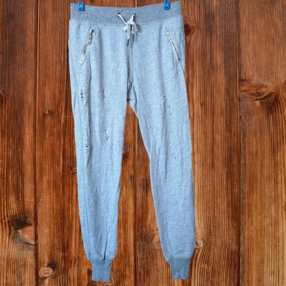 n:PHILANTHROPY Pants - n:PHILANTHROPY Women's Small Gray Distressed Joggers Pants Sweatpants Athletic